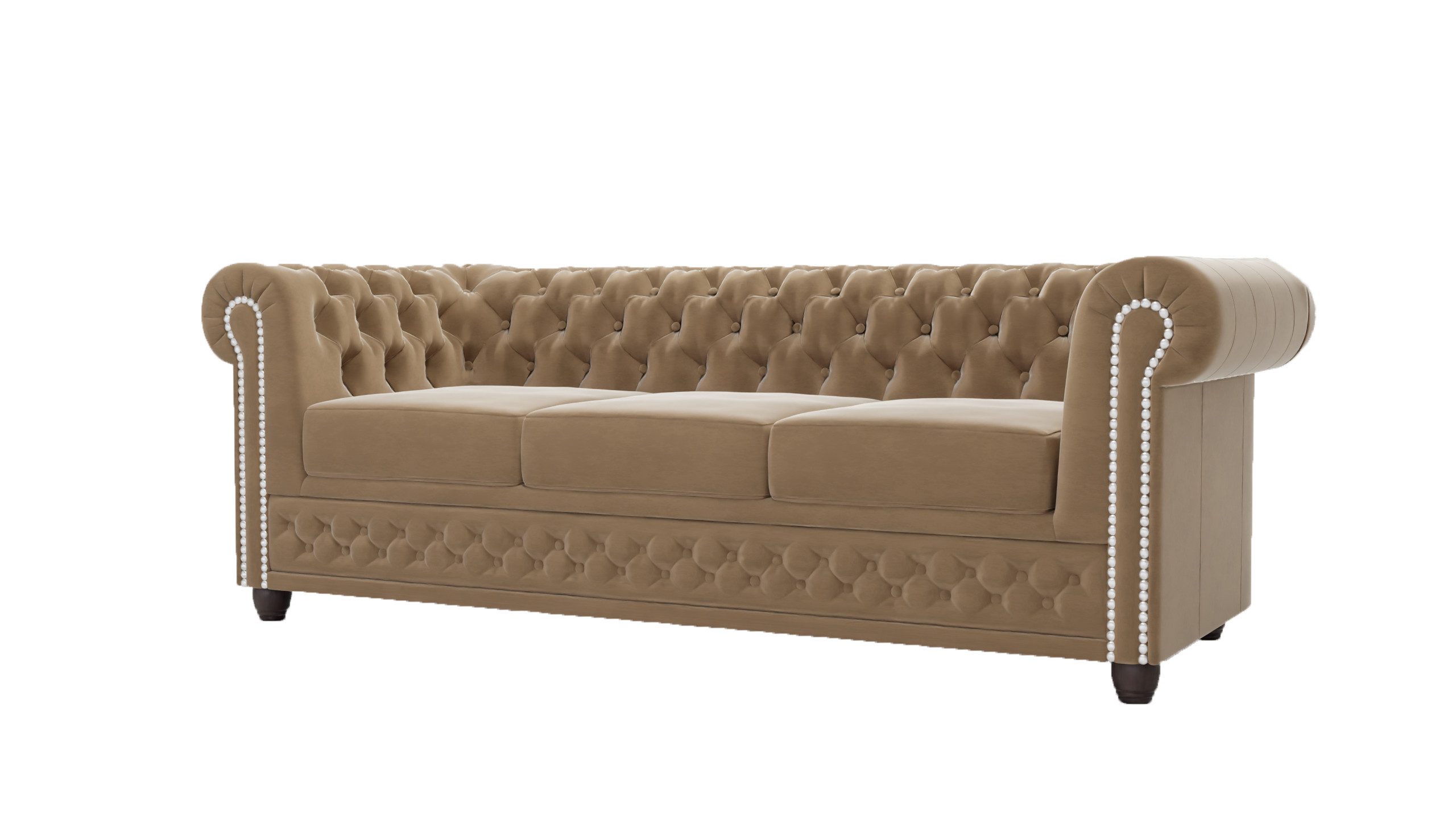 S-Style Möbel Chesterfield-Sofa Lena 3-Sitzer mit günstig online kaufen