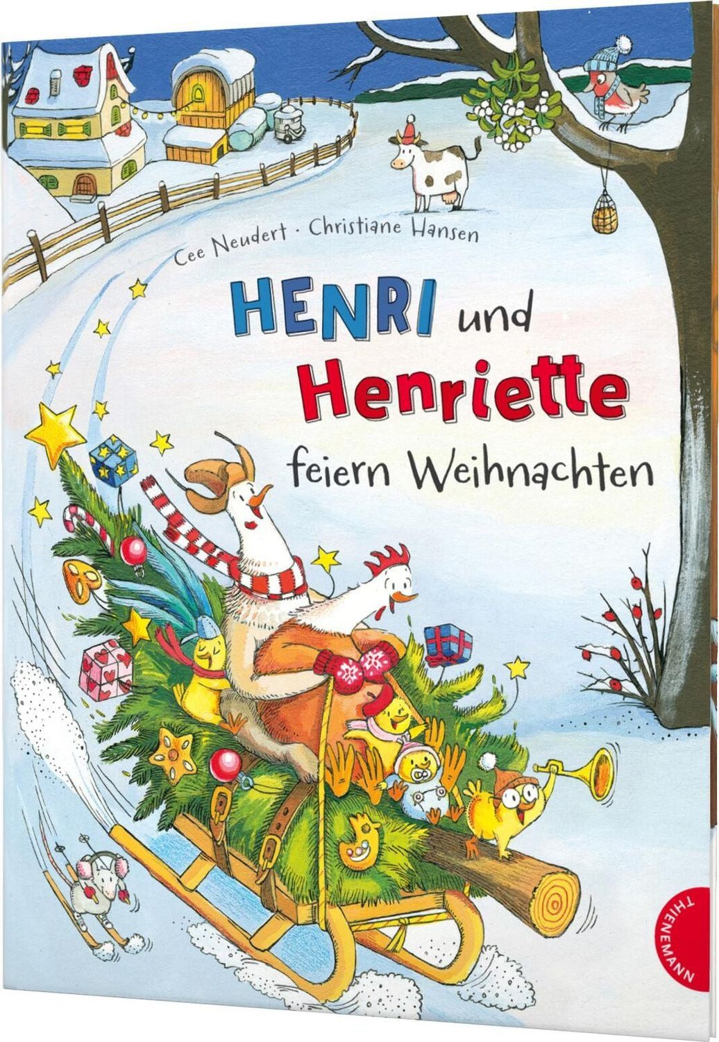 Henri und Henriette 2: Henri und Henriette feiern Weihnachten / Cee Neudert, Weihnachtliches Bilderbuch ab 4 – Miniausgabe