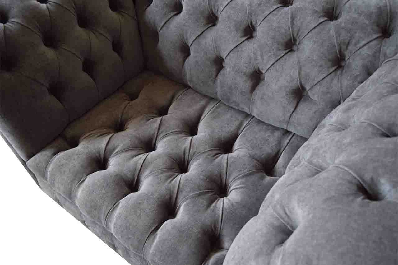 Sofa Neu Sessel Elegant JVmoebel Chesterfield Couch Chesterfield-Sofa, Wohnzimmer