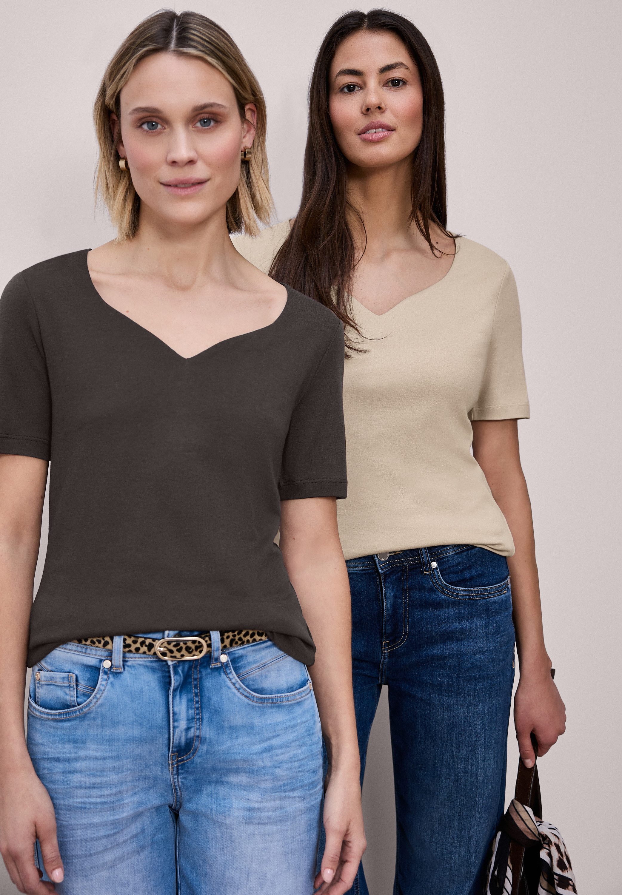 STREET ONE T-Shirt im soften Baumwoll-Mix