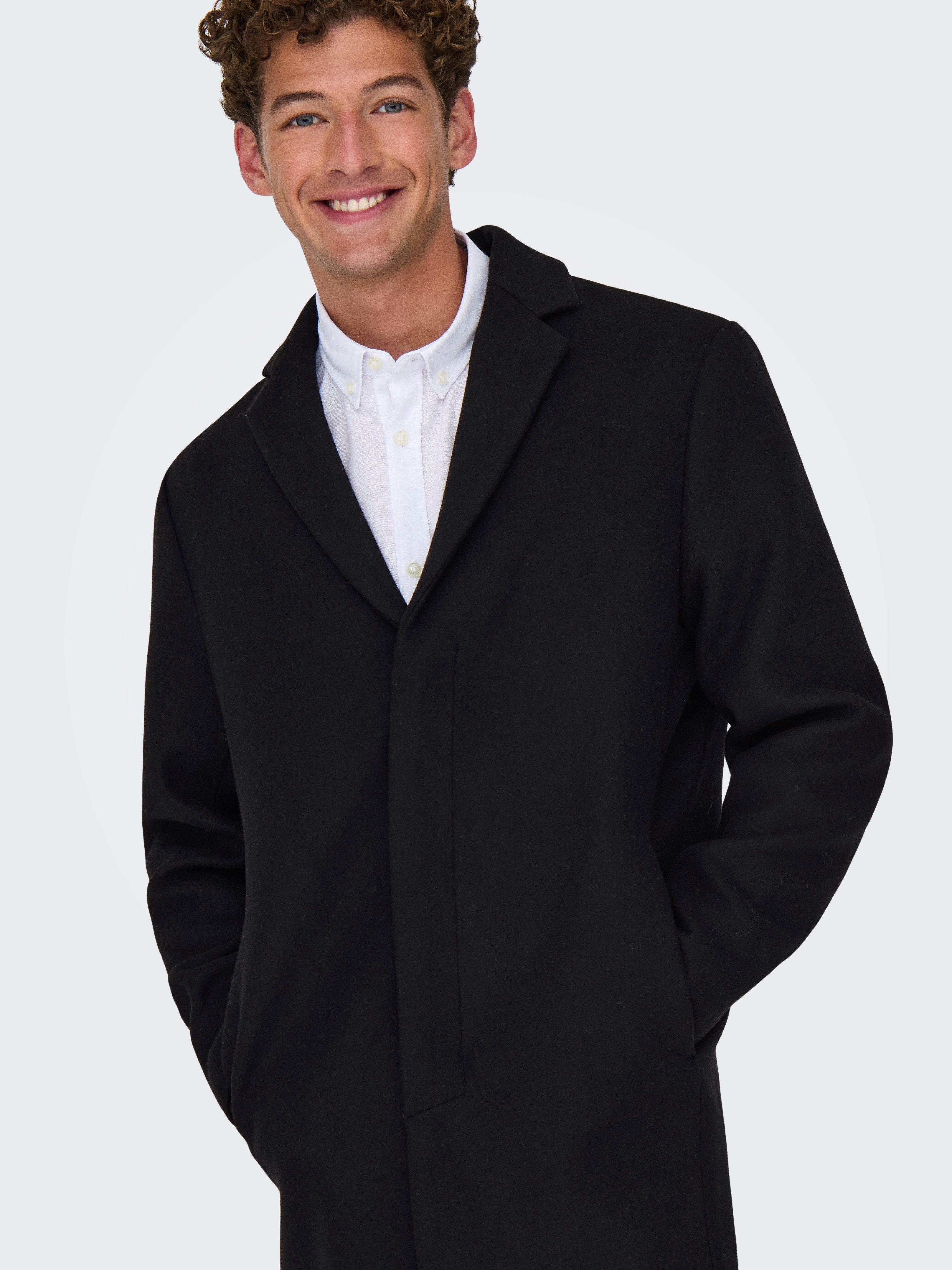 ONLY & SONS Kurzmantel ONSARON WOOL COAT OTW