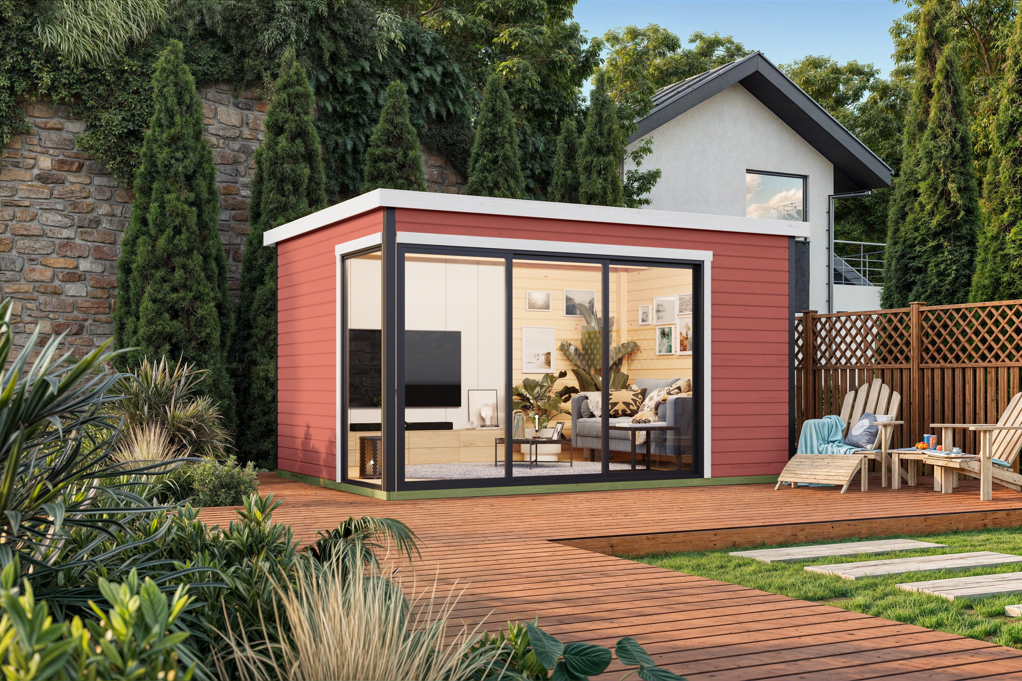 Nordic Holz Gartenhaus AUSTIN 6, BxT: 439,6x319,6 cm