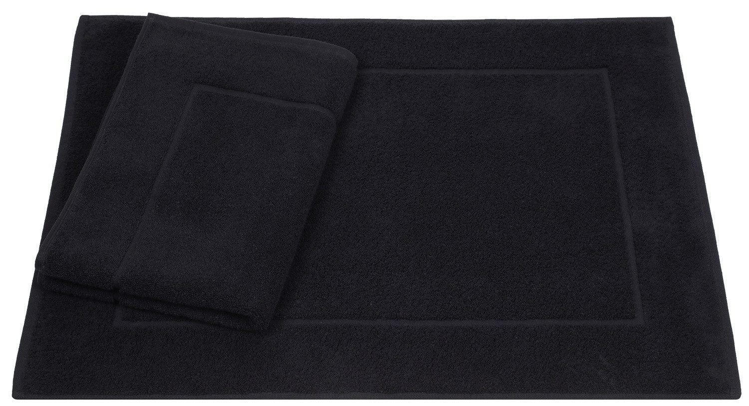 Betz Badematte 2 Stück Badvorleger Premium Badteppich Größe 50x70 cm, unbeschichtet, beidseitig nutzbar, beidseitig nutzbar, Baumwolle, Qualität 650g/m² – Bild 2 von 5