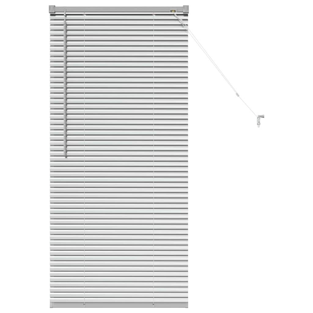 Rollo Balkenjalousien Silber 130 x 60 cm Aluminium, vidaXL