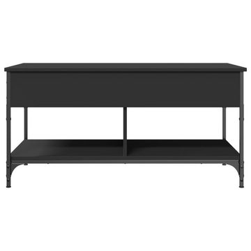 vidaXL Couchtisch Couchtisch Schwarz 100x50x50 cm Holzwerkstoff und Metall (1-St)