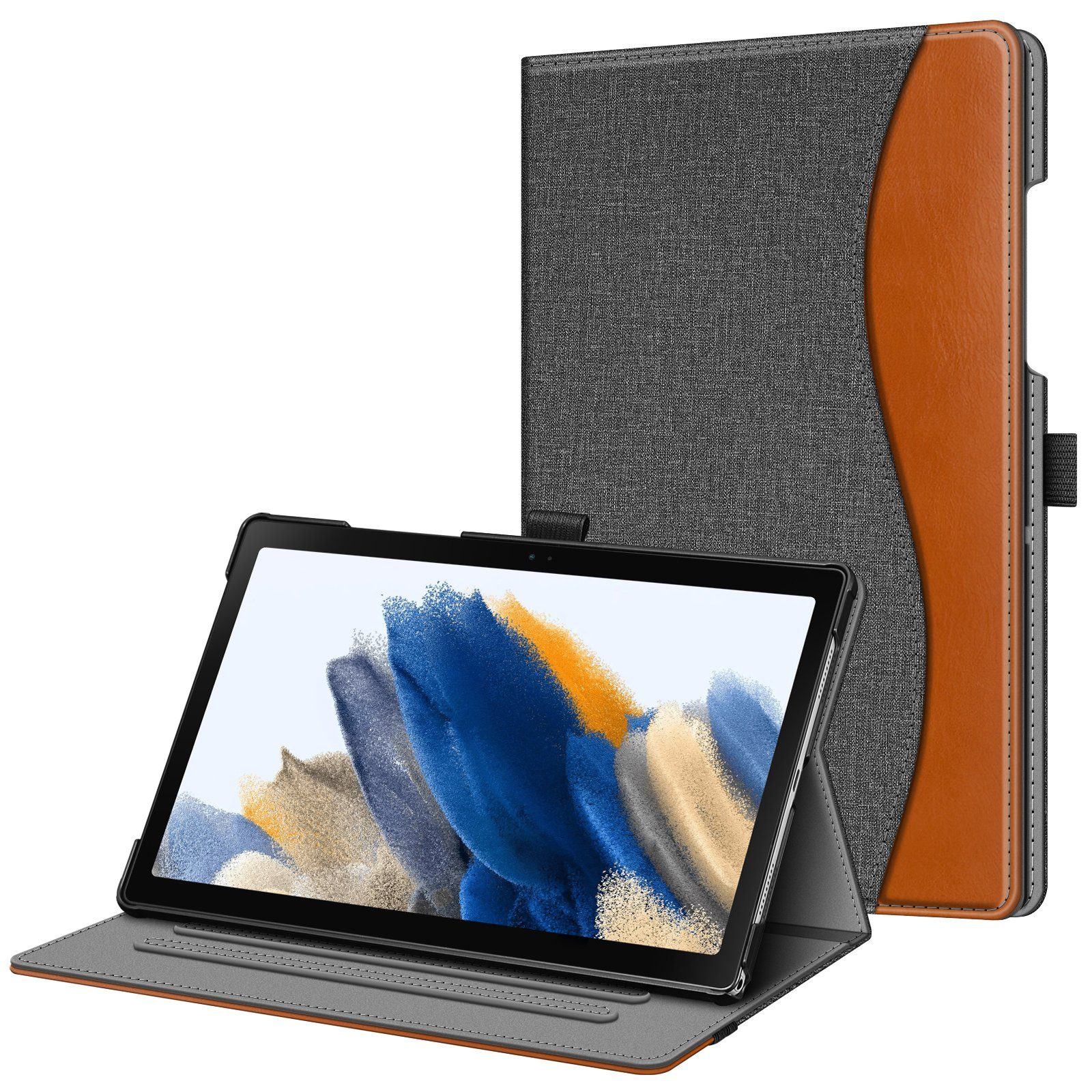 Fintie Tablet-Hülle für Samsung Galaxy Tab A8 10.5 Zoll 2022/2021 SM-X200/X205/X207, Multi-Winkel Folio Hülle Dokumentschlitze, Auto Schlaf/Wach Funktion