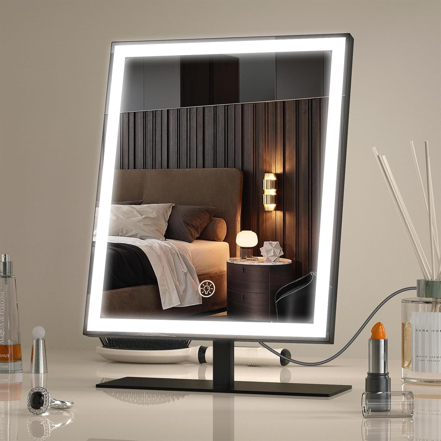 ANTENLICHT Schminkspiegel LED Hollywood Spiegel Schminkspiegel günstig online kaufen