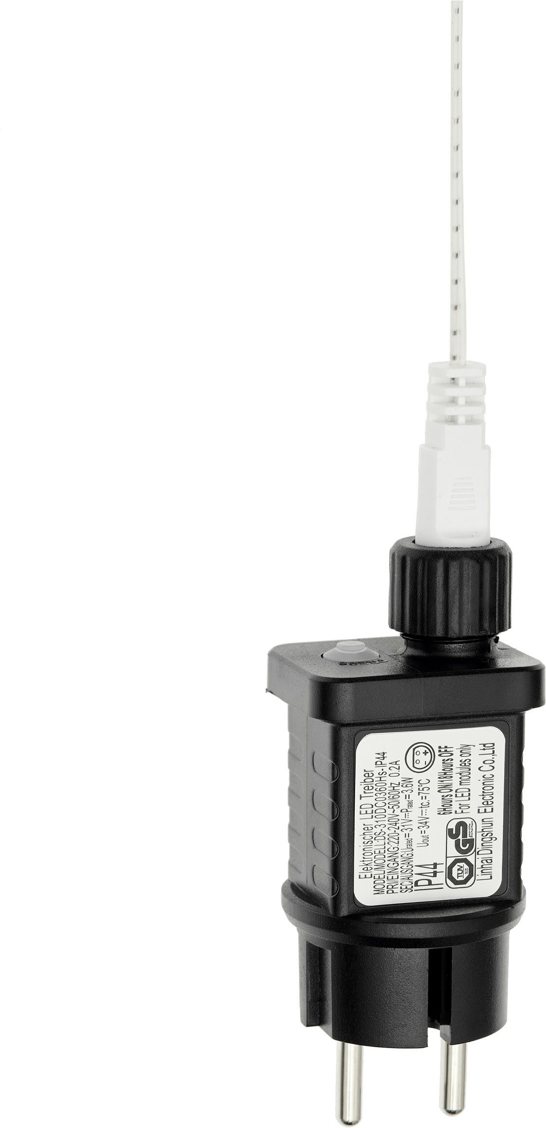 OTTO home LED-Lichtervorhang mit 100/200/400 o. 600 LEDs, warmweiß, Timer, Indoor, Outdoor, Garten, weiße Kabelfarbe, IP44, Timer, 5 m Zuleitung, innen, außen,  – Bild 5 von 5