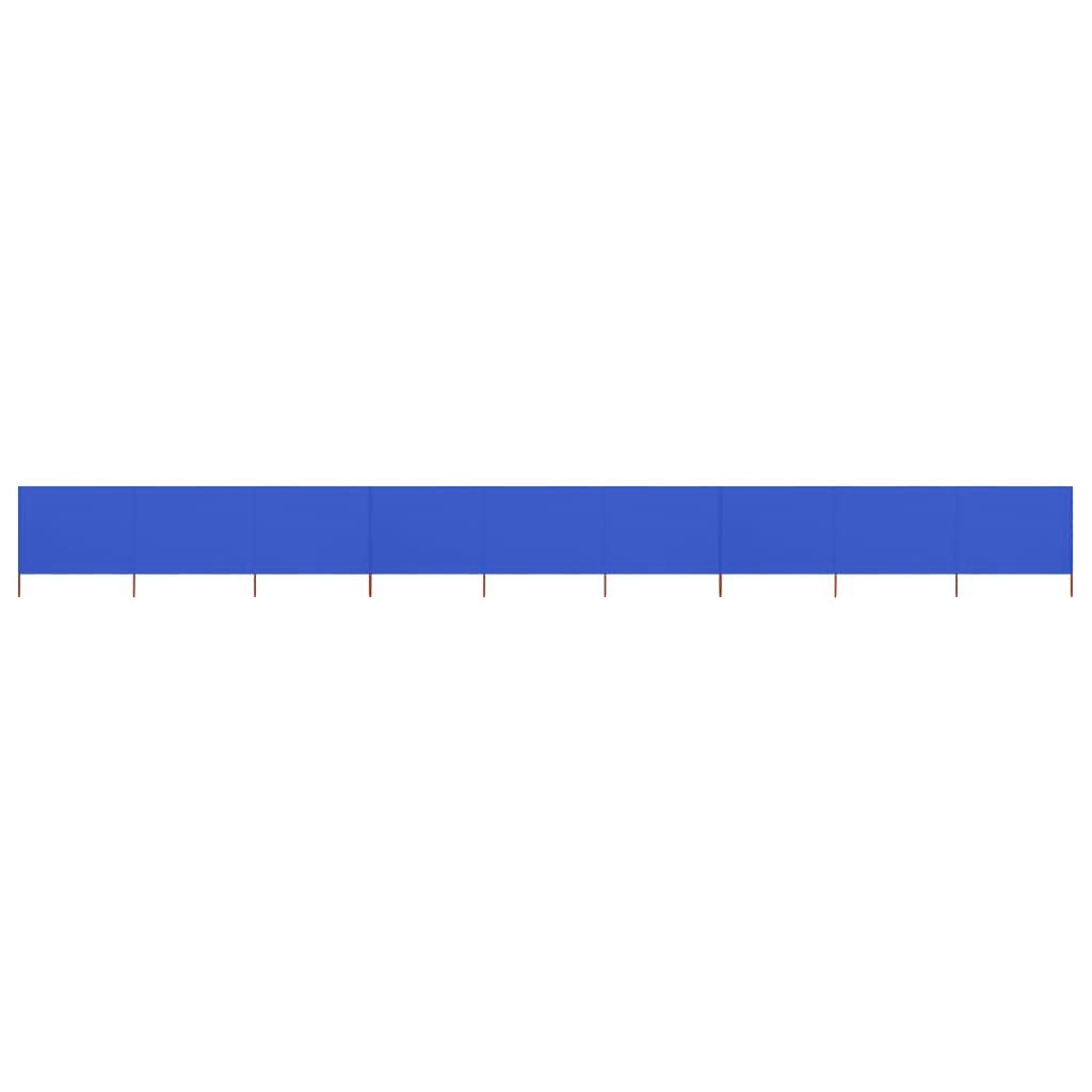 vidaXL Sonnensegel, 9-teiliges Windschutzgewebe 1200 x 120 cm Azurblau