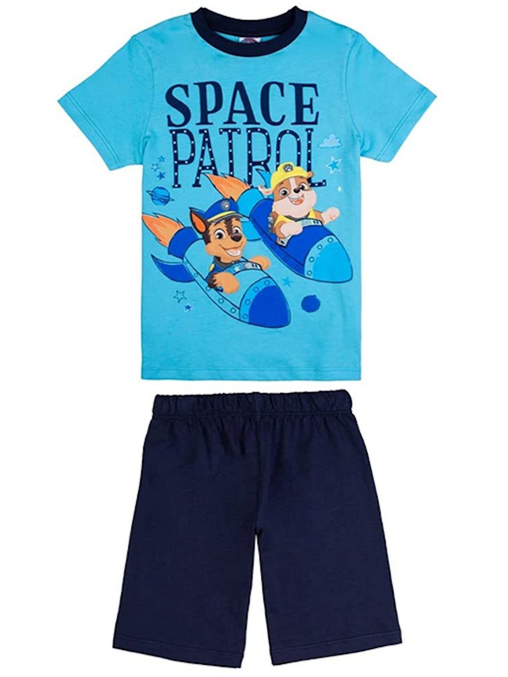 Shorty Paw Patrol Schlafanzug kurz Shorty Pyjama Hundestaffel Space Patrol