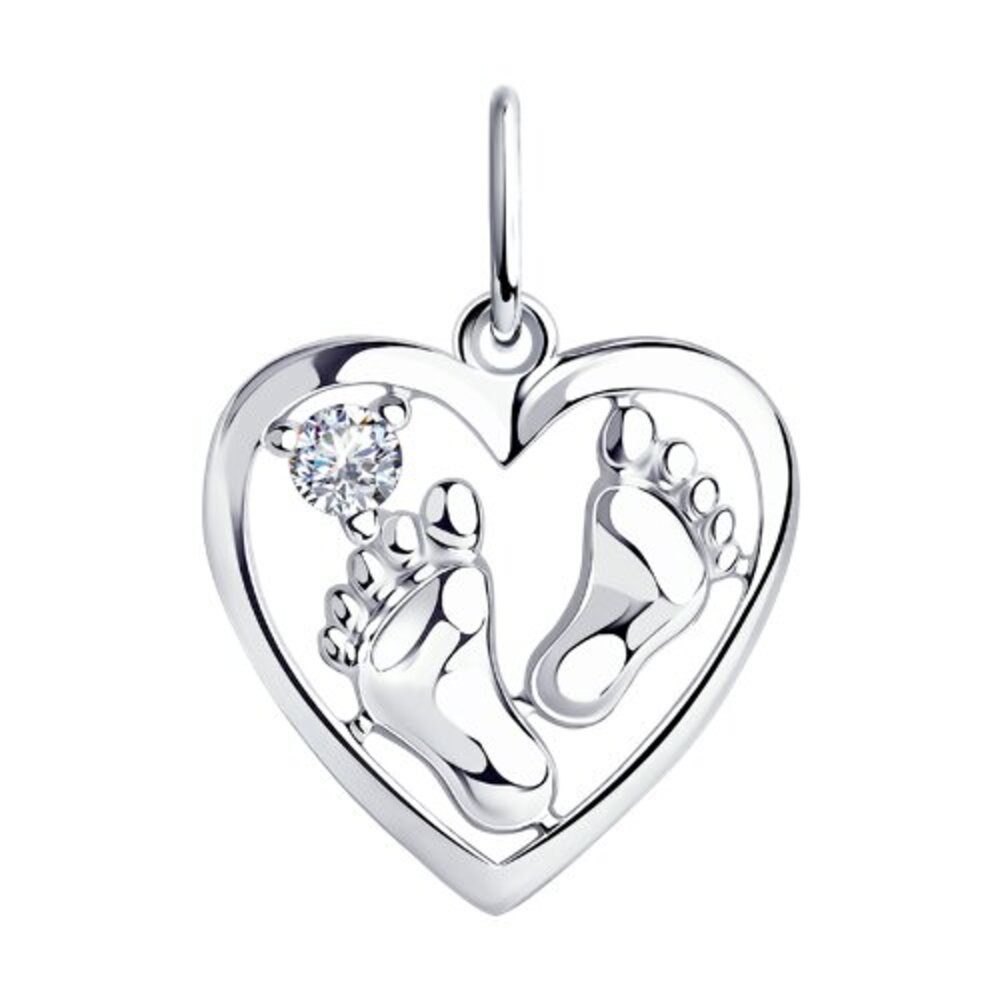 Kettenanhänger Kettenanhänger Anhänger Herz 925 Silber Zirkonia Echtschmuck