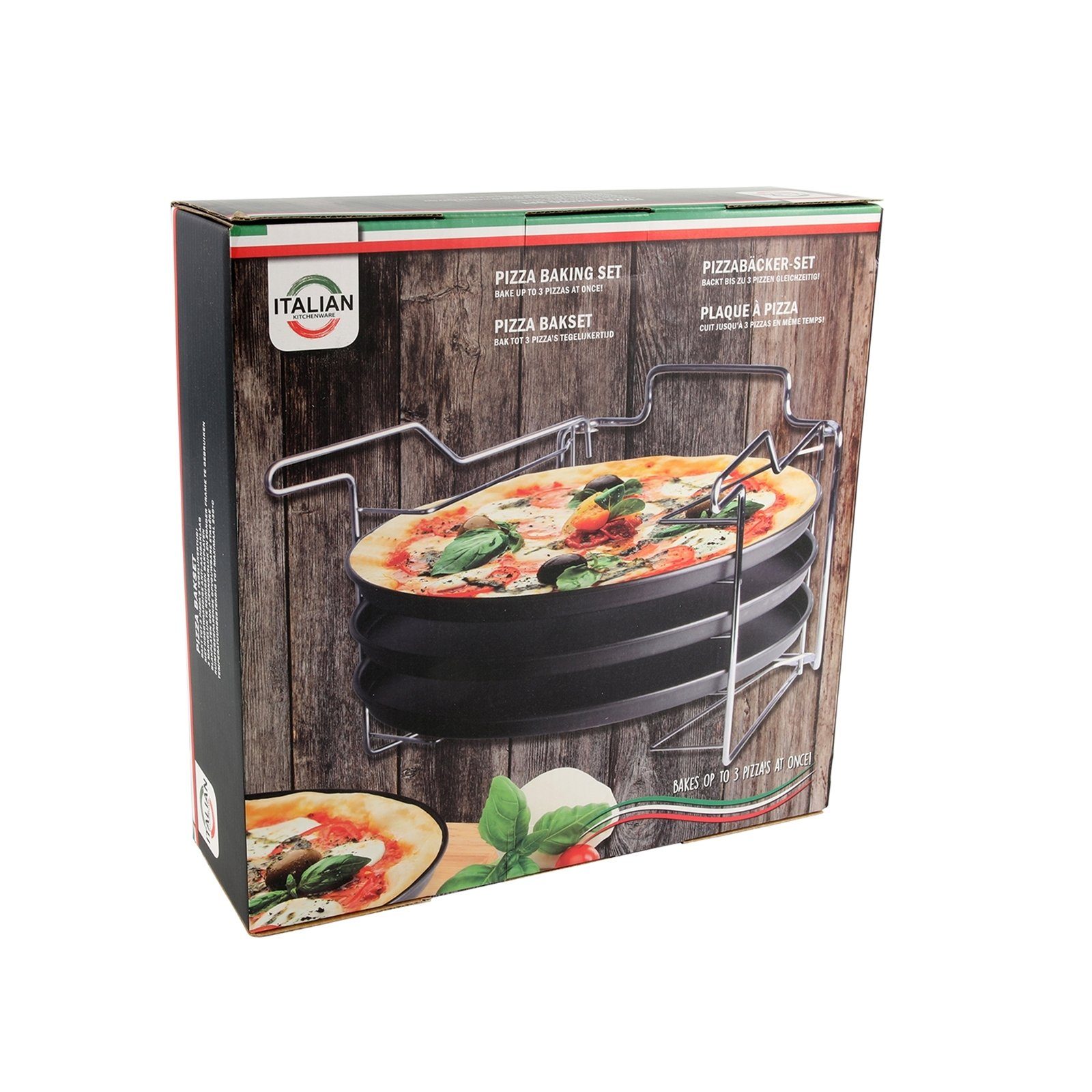 Neuetischkultur Backform Pizzabackset 4-teilig, (Set 4-tlg), Pizzablech  Backblech