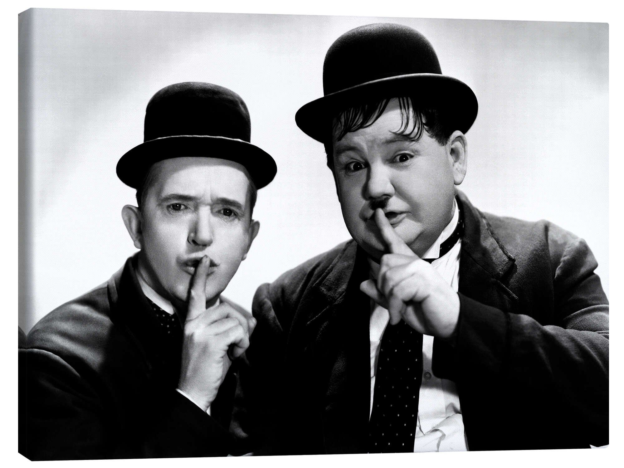 Posterlounge Leinwandbild Everett Collection, Dick & Doof (Laurel & Hardy), Wohnzimmer Fotografie