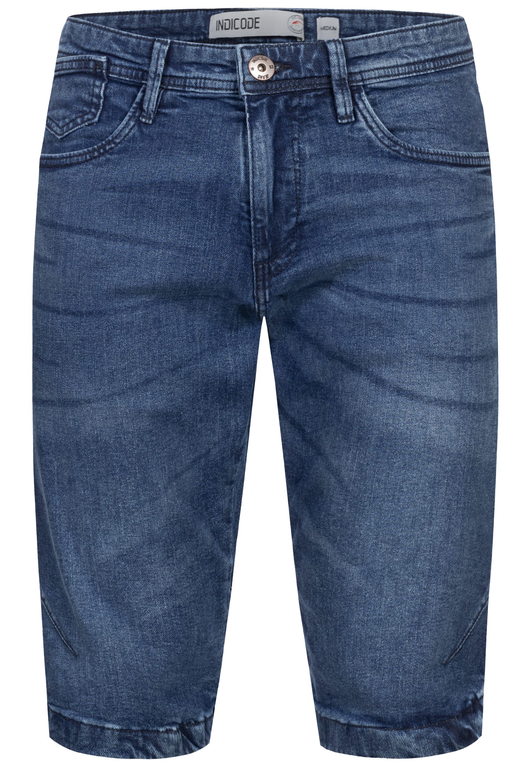 Indicode Jeansshorts Jaspar Herren Denim Stretch günstig online kaufen