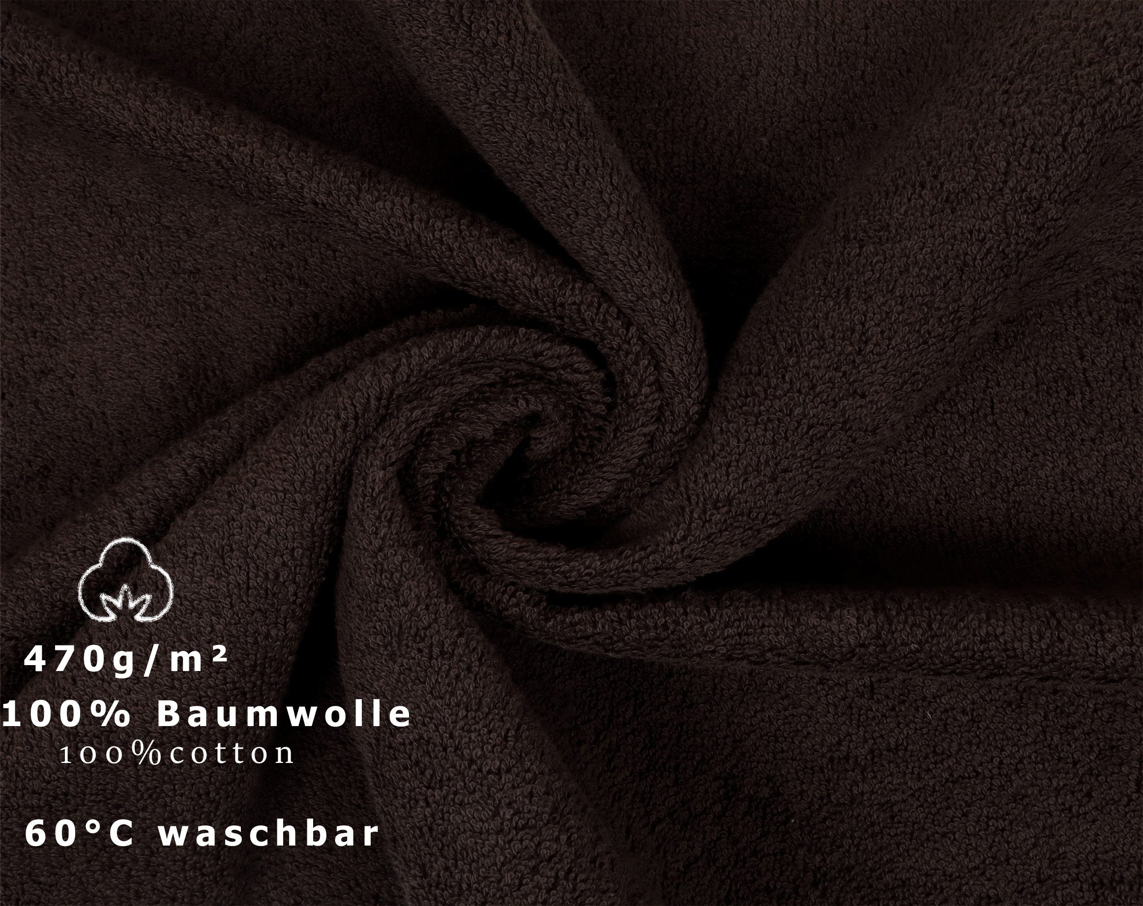 Betz Handtuch Set Betz dunkelbraun 100% Handtuch-Set teiliges (6-tlg) Baumwolle, Baumwolle, Handtücher-Set-100% -6 PREMIUM