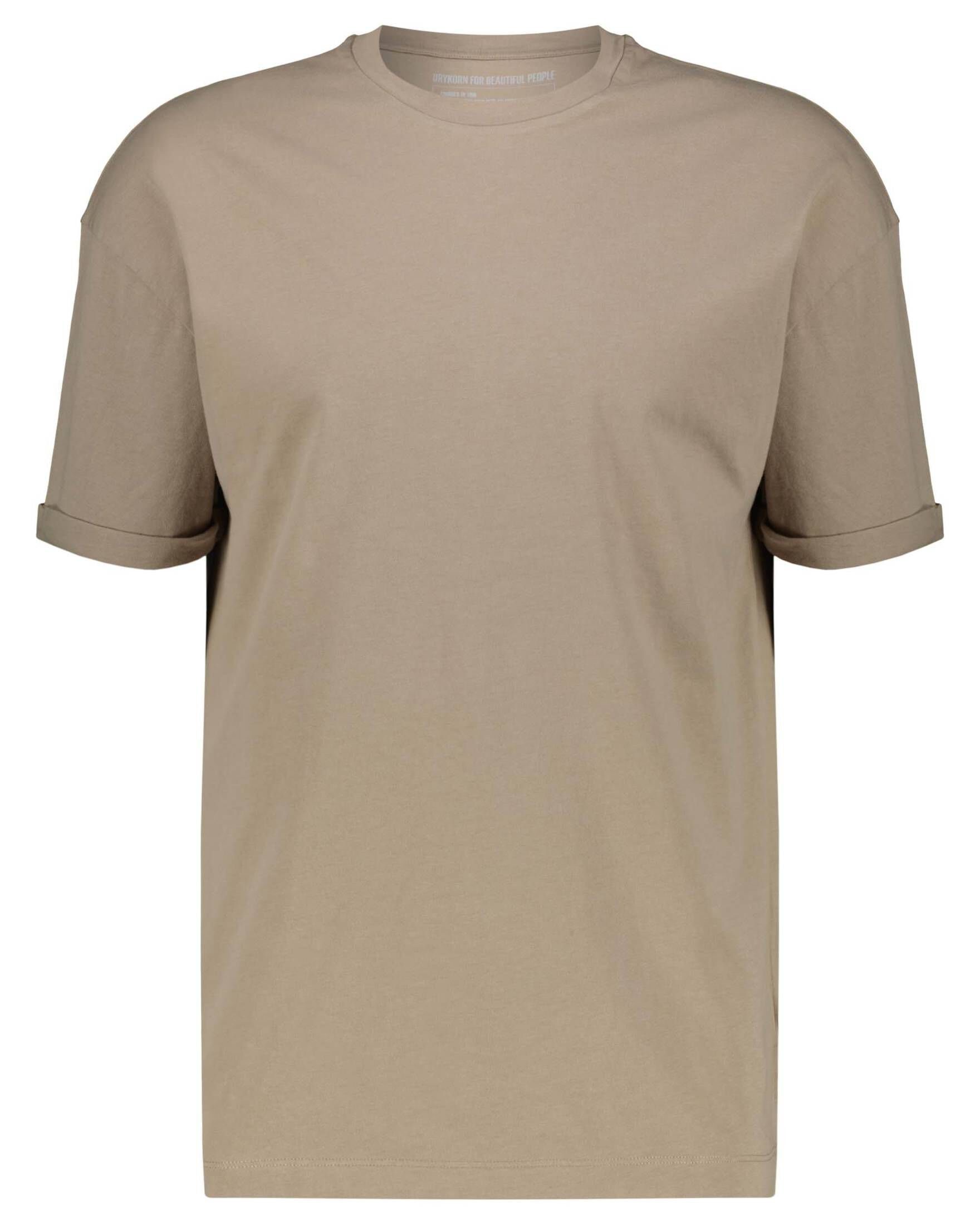 braun (25) T-Shirt Herren Drykorn (1-tlg) T-Shirt