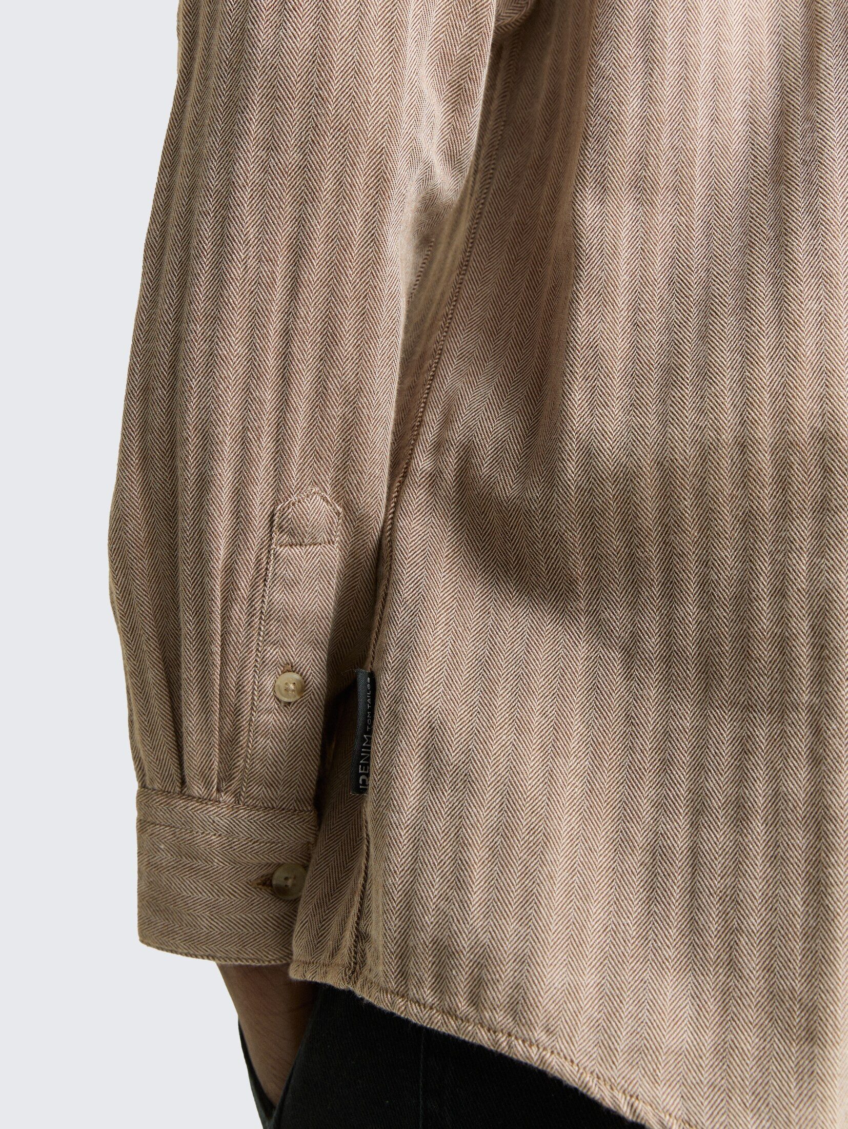 TOM TAILOR Denim Langarmhemd Blusen & Shirts Basic Fit Hemd mit Brusttasche