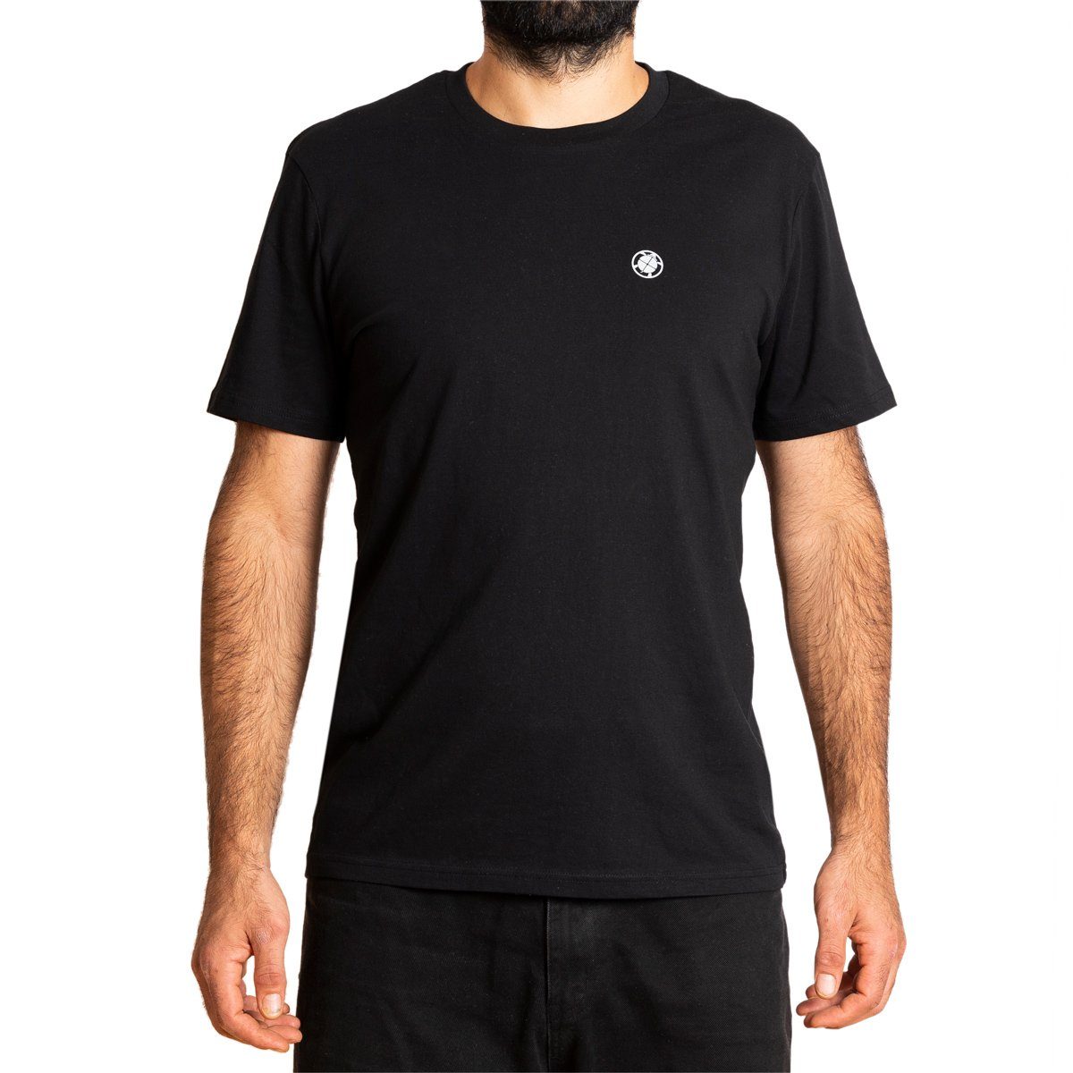 PANASIAM T-Shirt Herren T-Shirt "Basic" Schwarz gehandelter aus fair Bio Baumwolle