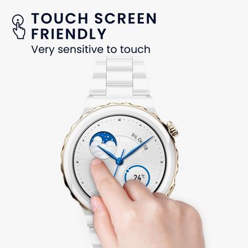 kwmobile Schutzfolie 2x Displayschutzglas für Huawei Watch GT 3 Pro (43mm), (1-St), 2x Displayschutz-Glas für Huawei Watch GT 3 Pro (43mm)