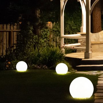 etc-shop LED Gartenleuchte, LED-Leuchtmittel fest verbaut, LED Solar Außenleuchte Außenbeleuchtung Beleuchtung Gartenleuchte