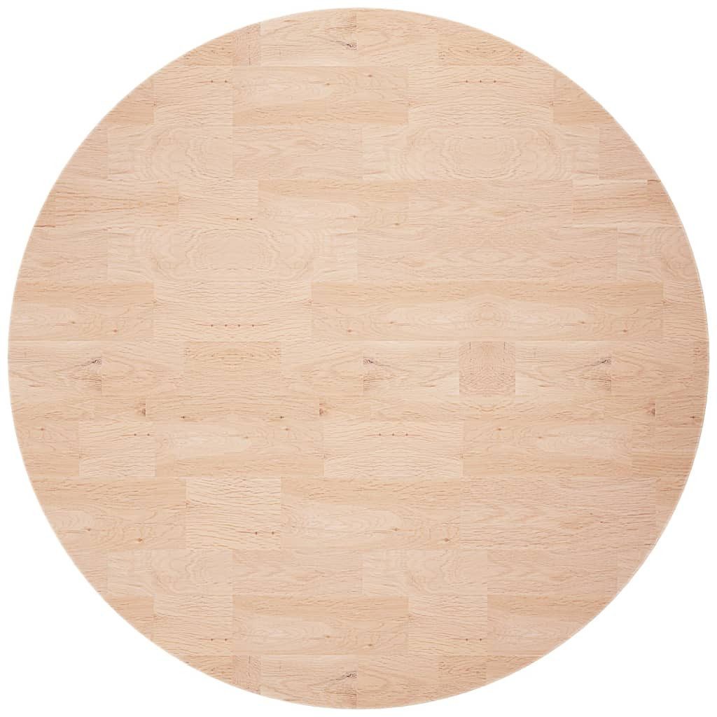 vidaXL Tischplatte Runde Tischplatte Ø60x2,5 cm Unbehandeltes Massivholz Eiche (1 St)