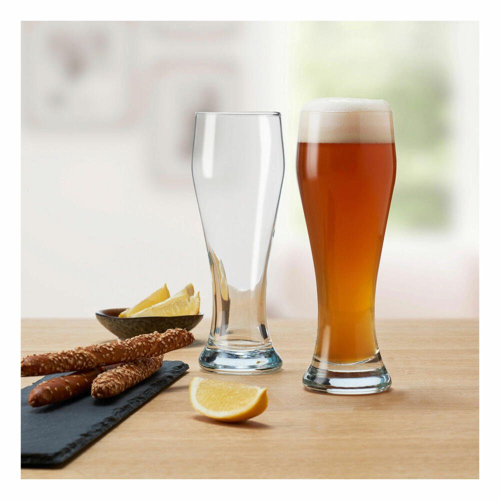 montana-Glas Gläser-Set :basic Weizenbierglas 2er Set 400 ml, Glas