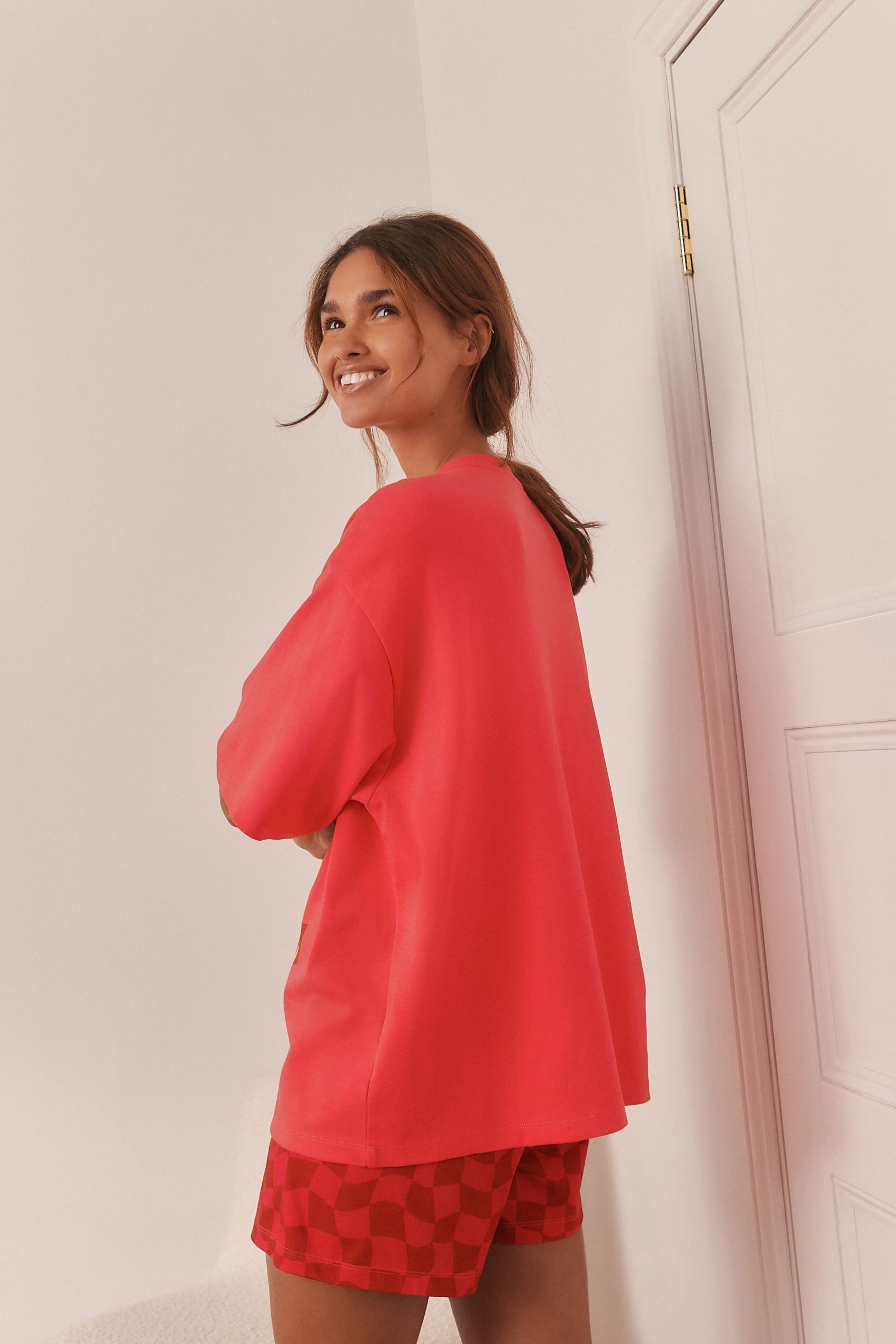 Next Pyjama Kurzer Schlafanzug aus Baumwolle, günstig online kaufen