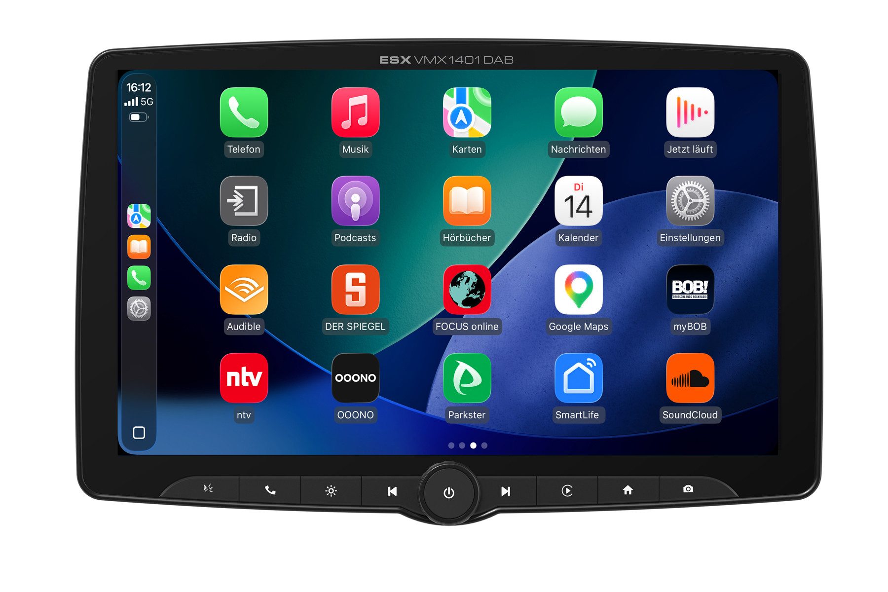 ESX VISION VMX1401DAB, Universal 1-DIN Multiangle Media Moniceiver 14" Autoradio