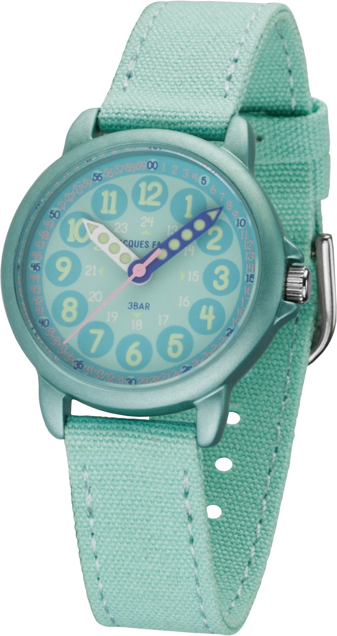 Jacques Farel Quarzuhr ORGT 1113, Armbanduhr, Kinderuhr, Mädchenuhr, ideal auch als Geschenk