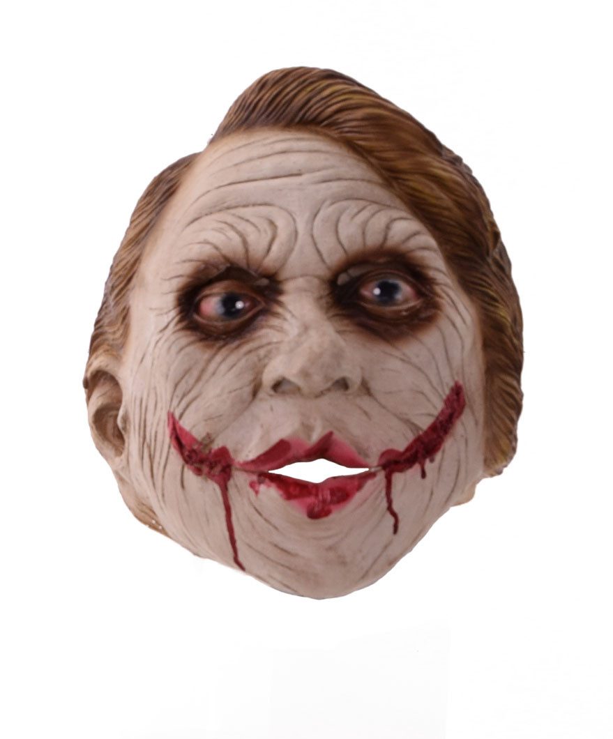 Kostüm Halloween Maske - Blutmund und Augenringe