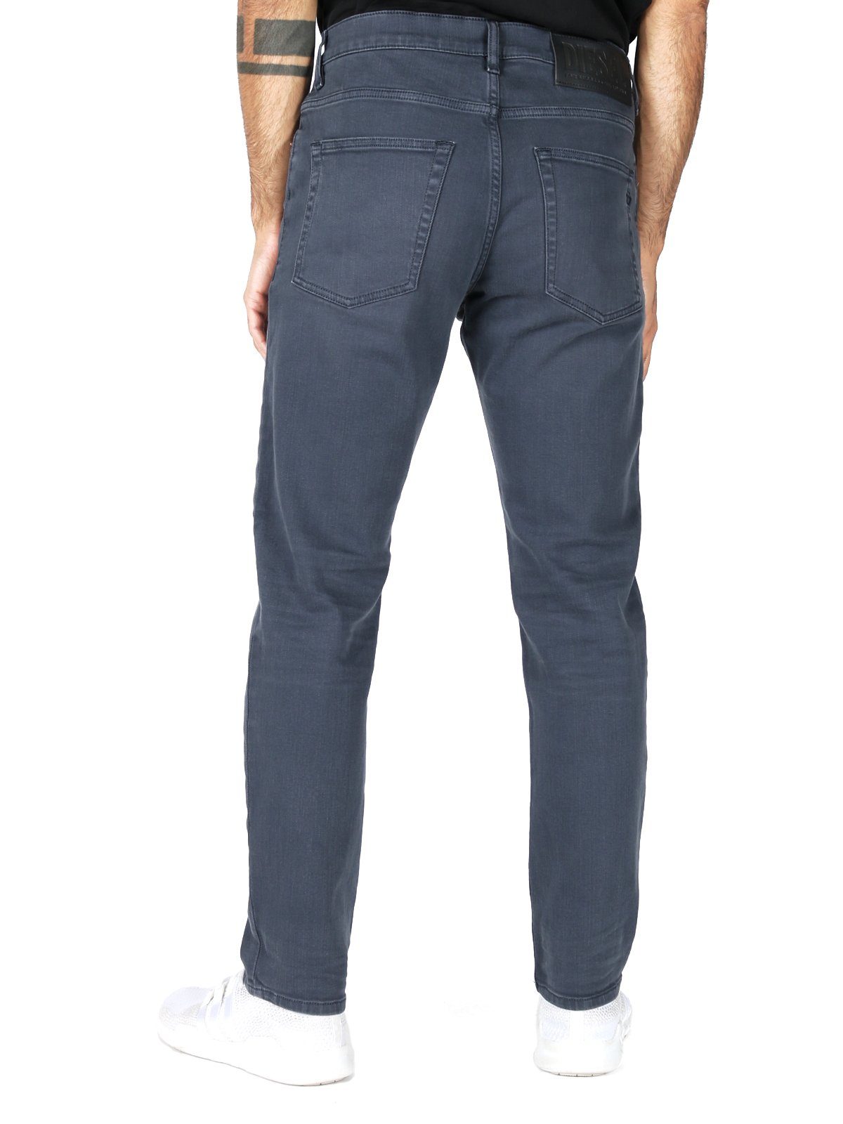 Dunkel 09A32 - Diesel Blau Stretch Tapered-fit-Jeans D-Fining - Knöchellange Hose