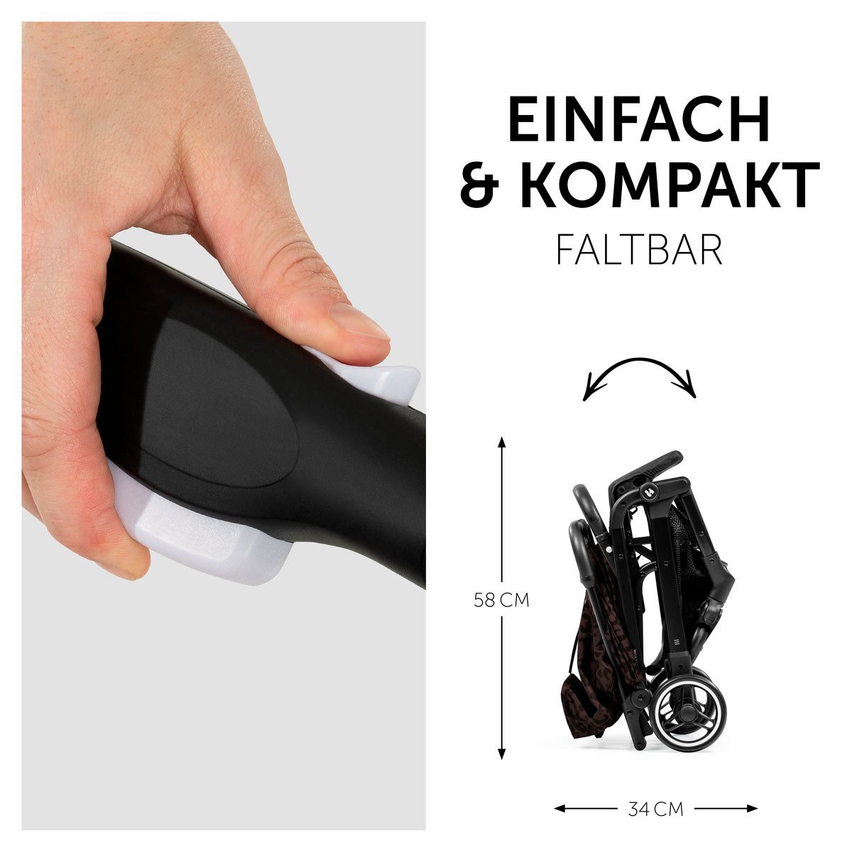 Hauck Kinder-Buggy Travel N Care, Reisebuggy, leicht; bis 25 kg belastbar