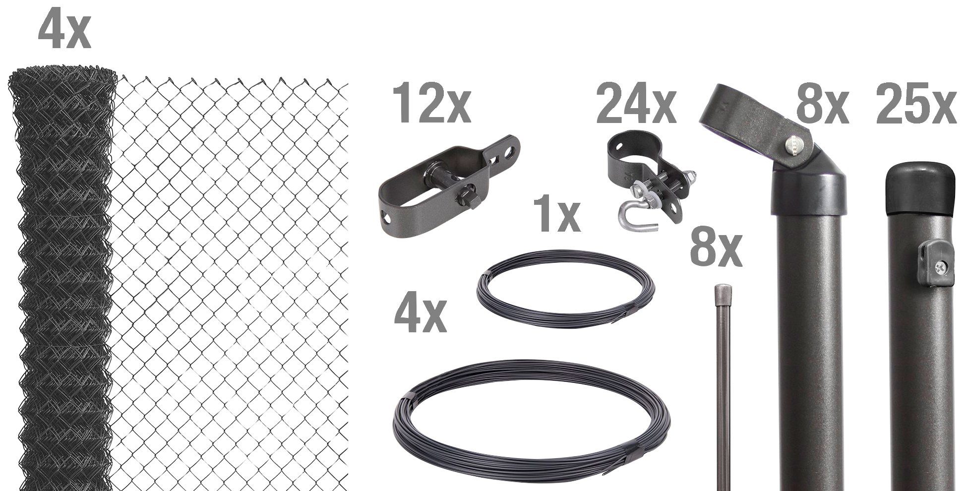 Alberts Maschendrahtzaun, (Set), Höhe: 80 - günstig online kaufen