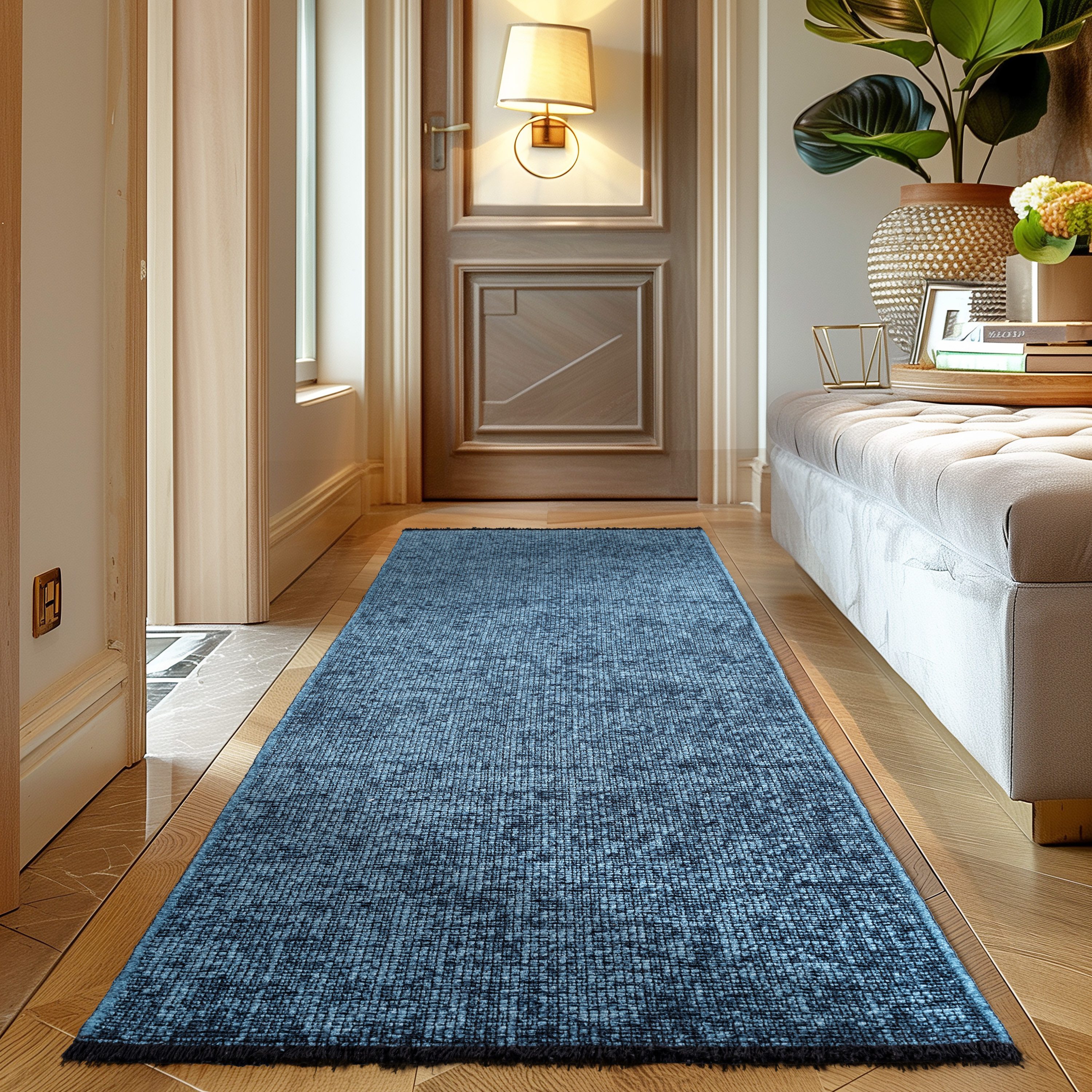 Carpettex Veloursteppich Boho Design, Läufer, Höhe: 7 mm, Baumwolle, Waschb günstig online kaufen