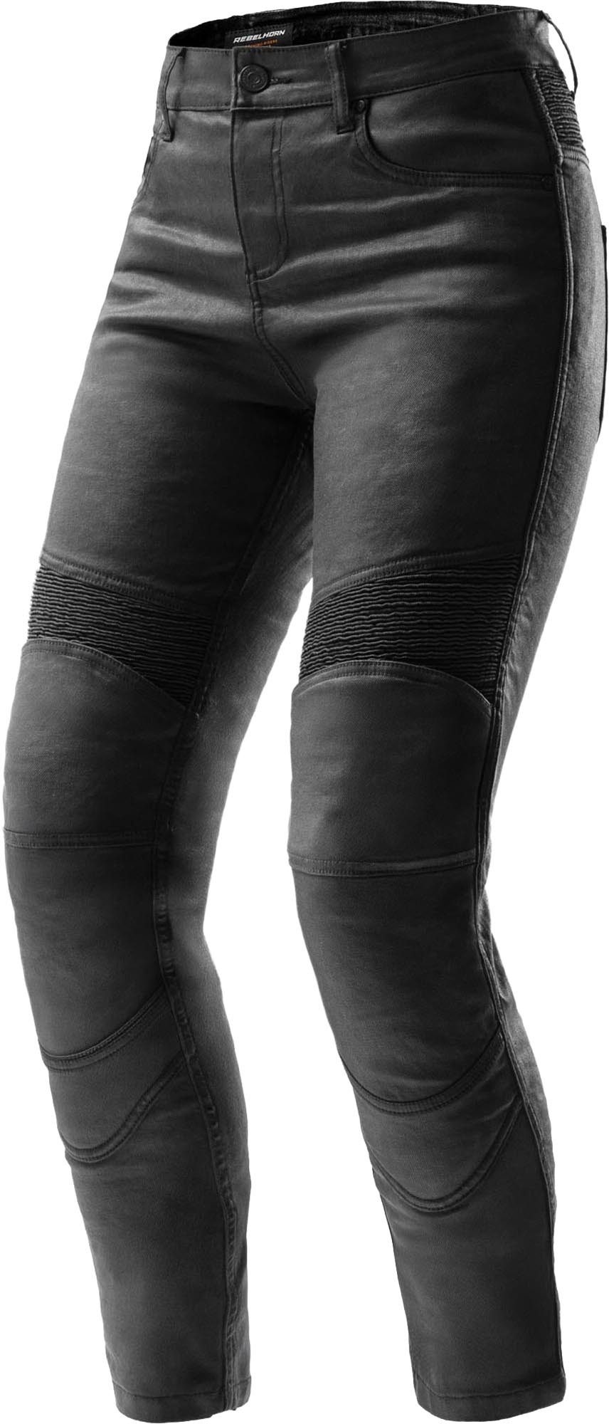 Rebelhorn Motorradhose Roxy Damen Motorrad Jeans Verbindungsreißverschluss,Hüftprotektoren enthalten,Knieprotektor