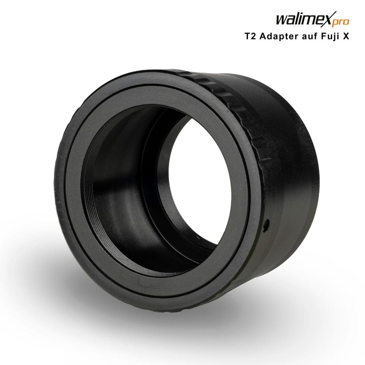 walimex pro T2 Objektiv an Fujifilm X Objektiv-Adapter