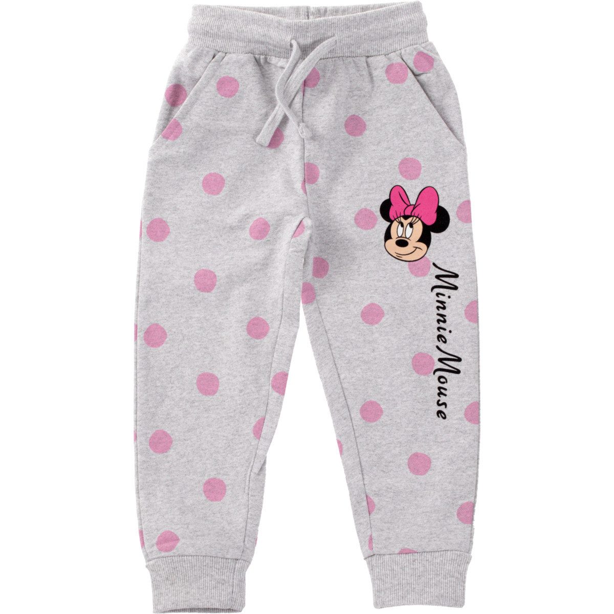 Disney Sweathose Minnie Mouse Mädchen (1-tlg) Jogginghose, Freizeithose, Sporthose, Casualhose, Relaxhose