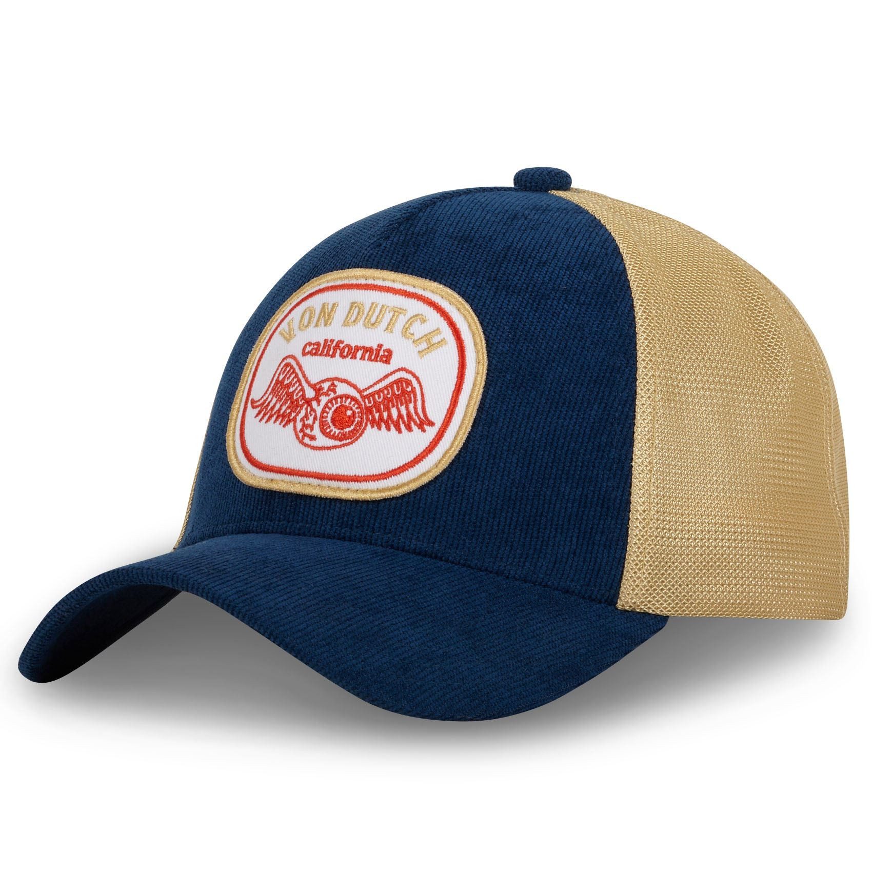 Von Dutch Trucker Cap Von Dutch Originals Trucker Cap - EYE LOGO - Corduroy günstig online kaufen
