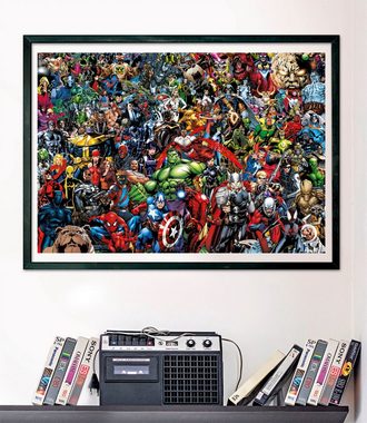 Clementoni® Puzzle Impossible, Marvel Universe Compact, mit neuer Compact Box, 1000 Puzzleteile, Made in Europe; FSC® - schützt Wald - weltweit