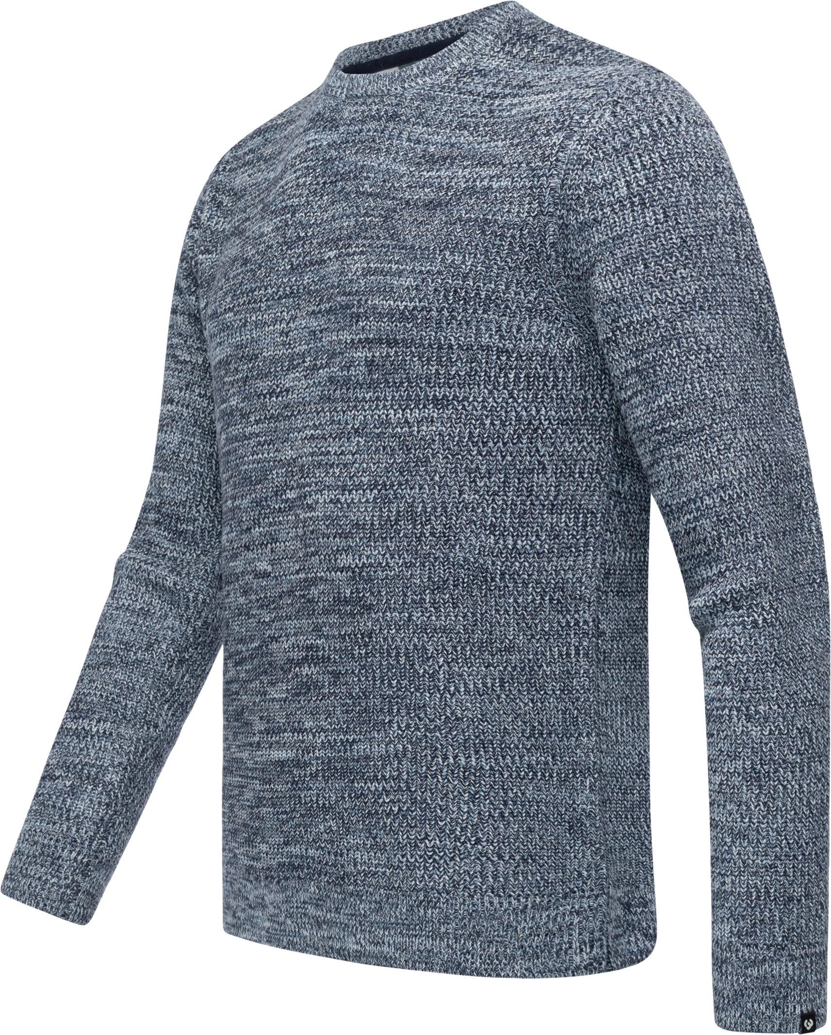Ragwear Strickpullover Aralt stylischer Herren Sweatpullover mit Rippbündchen