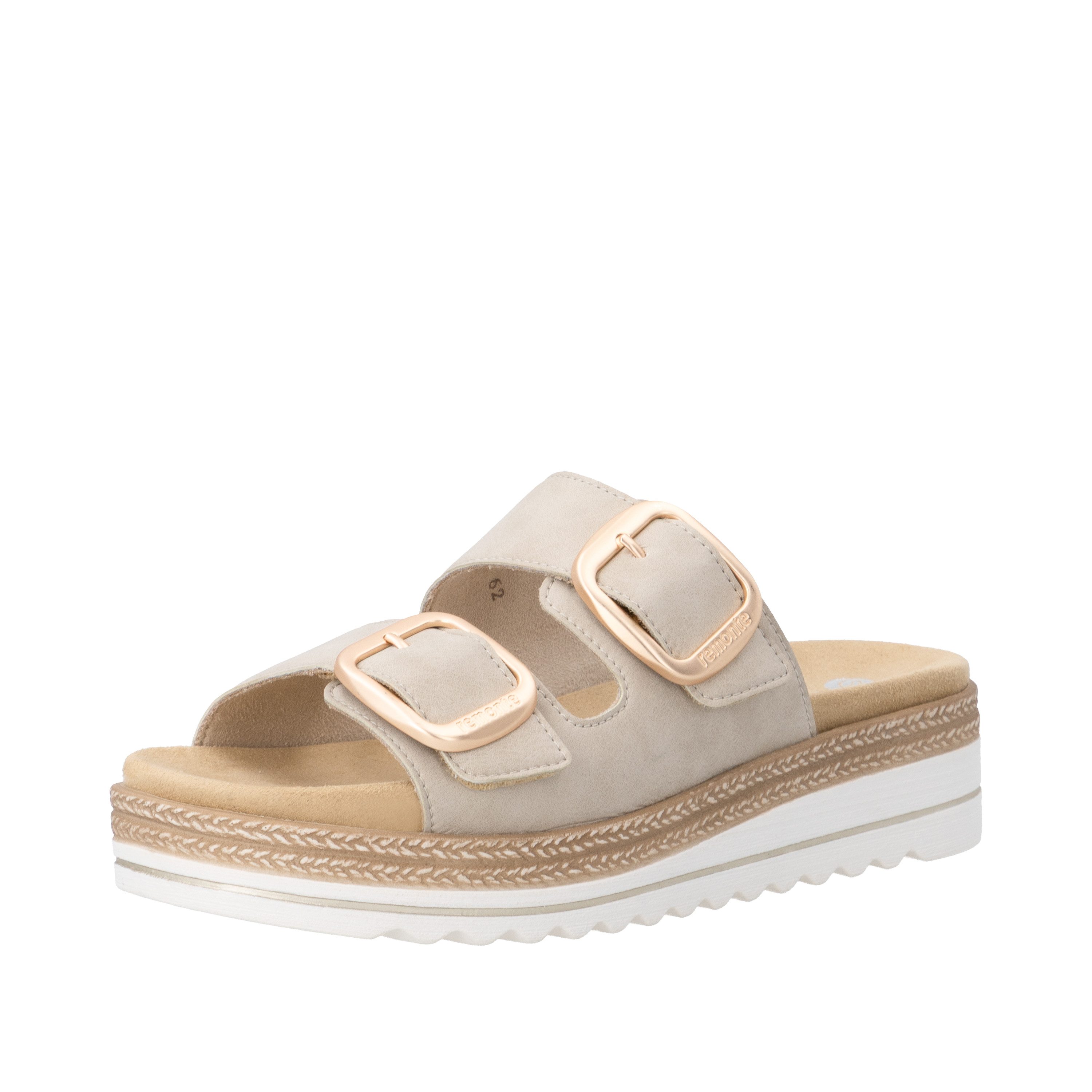 Remonte Pantolette Hausschuh, Sommerschuh, Klettschuh mit Lite´n Soft-Ausstattung