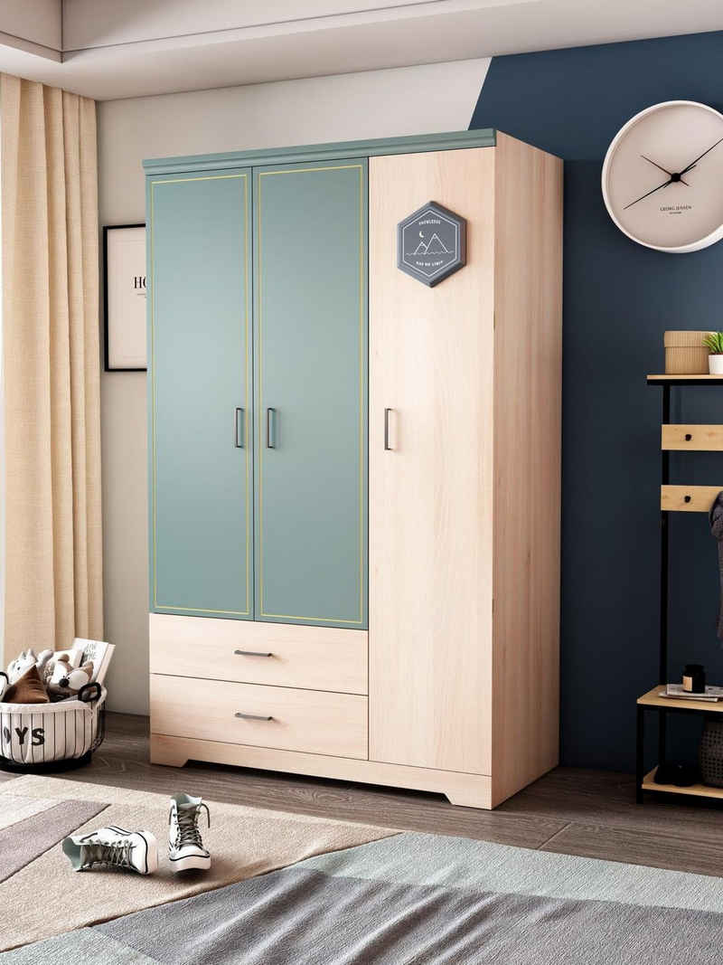 JVmoebel Kleiderschrank Kleiderschrank Schränke Schrank Kinderzimmer Kleiderschränke Sofort (Kleiderschrank)