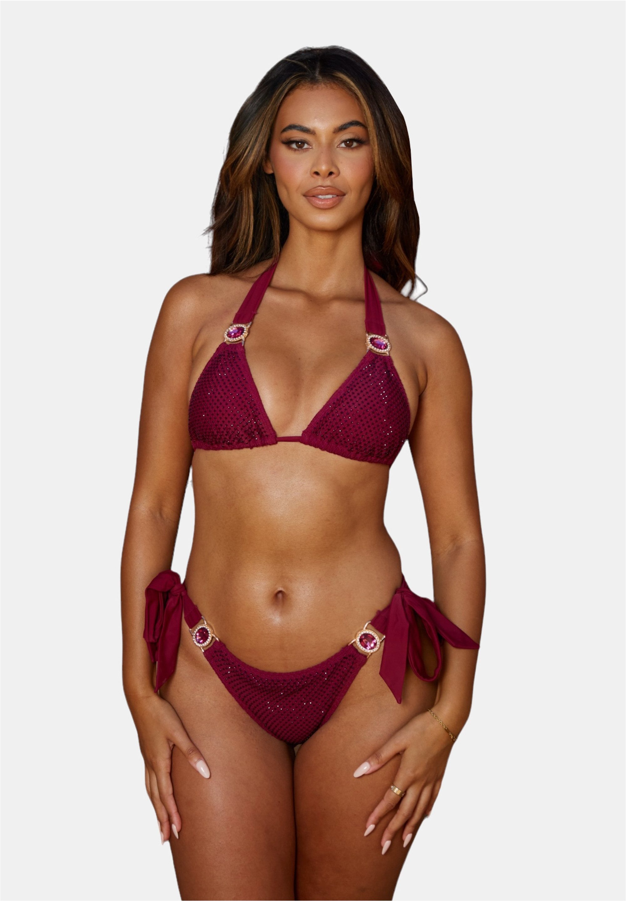 Motherhood Maternity Schwangerschafts-Badeanzug Mit UPF 50+ – Bikini-Alternative Mit Seitenteil-Raffung, Brush Dot, Größe M