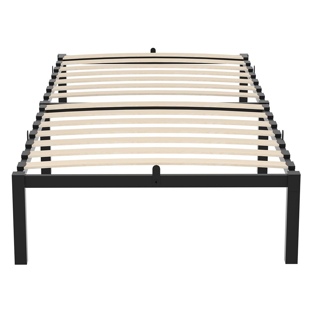 GLIESE Bettgestell Lattenrostbett mit Holzlattenrost (Bett), bis 160 kg belastbar, Matratzenstopper
