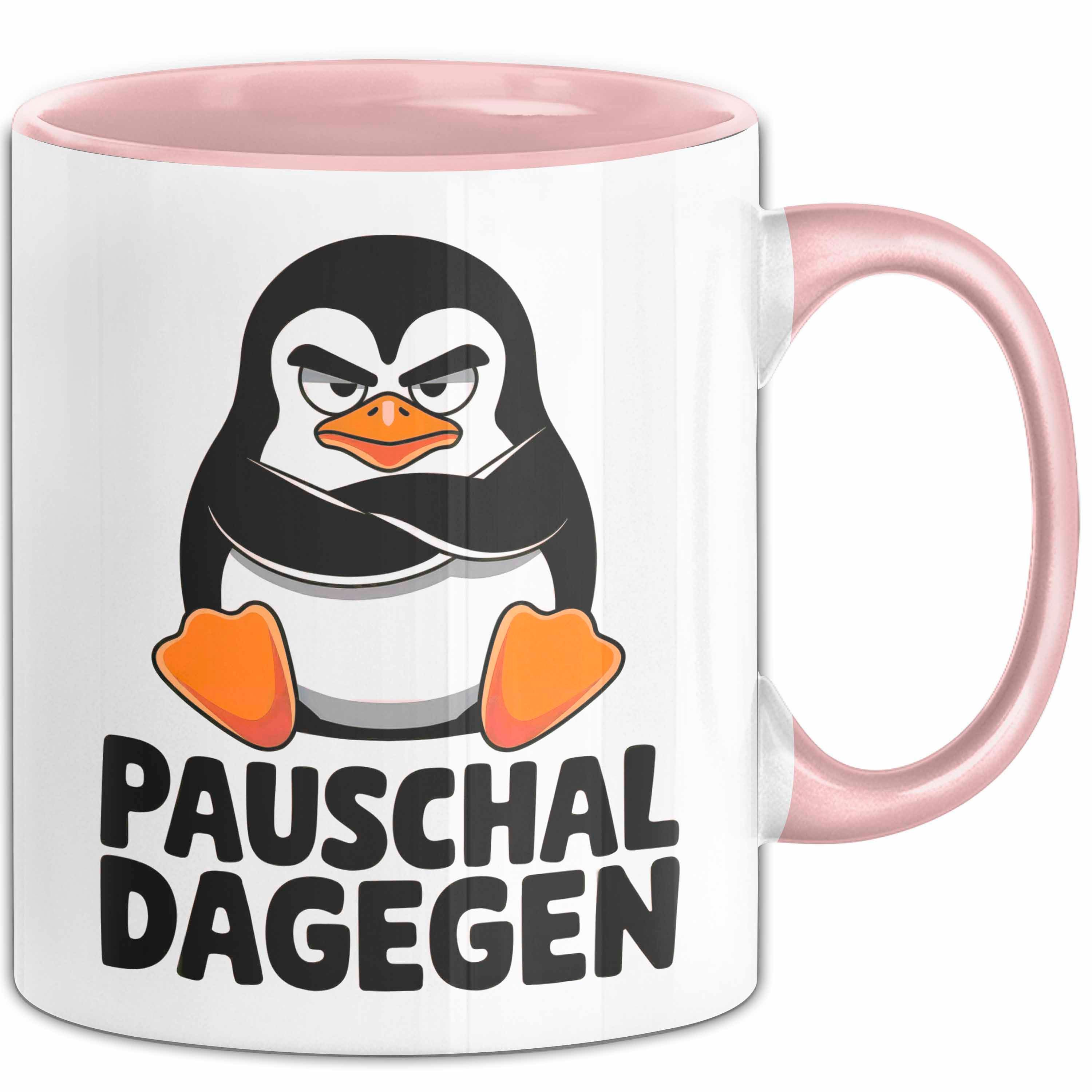 Tasse Sarkastischer Pinguin Tasse Geschenk Lustige Geschenkidee Spruch Pau