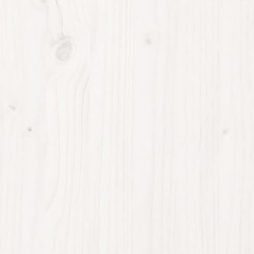 möbelando Bett Berenbrock (L/B/H: 205x205x69 cm), aus Kiefer-Massivholz in Weiß
