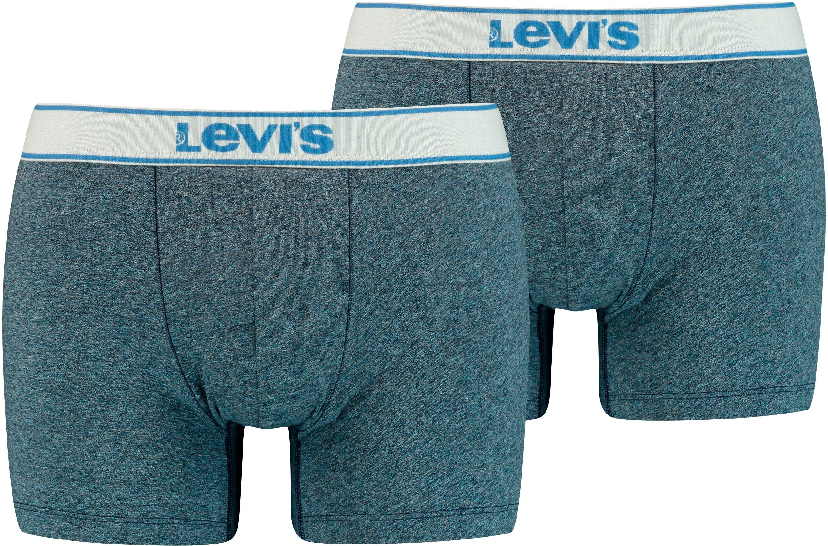 VINTAGE 2-St) Boxer (Packung, Levi's® navy-meliert