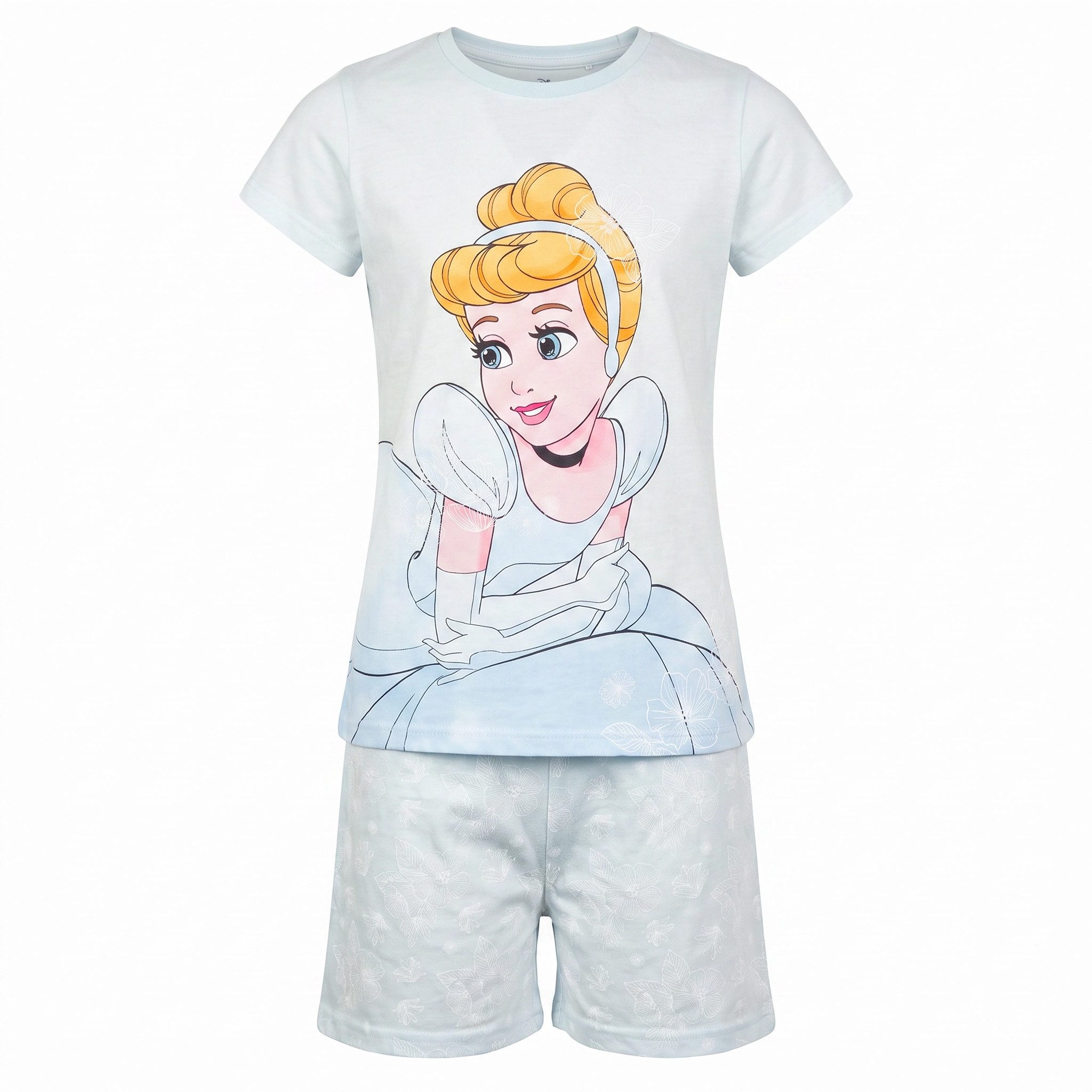 Disney Schlafanzug Disney Cinderella Rapunzel Kinder Schlafanzug Pyjama Gr. 92-116 100% Baumwolle