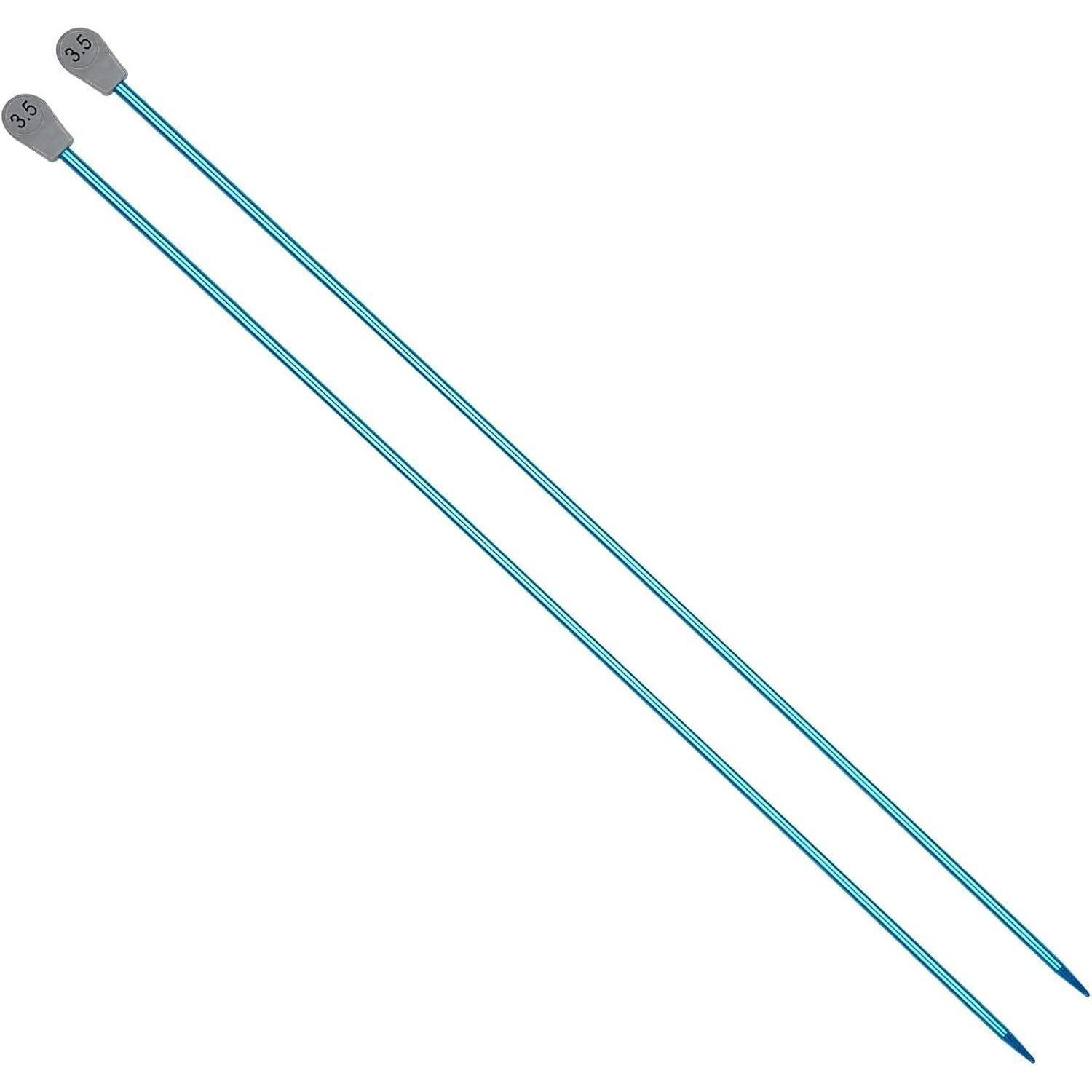 LuxusKollektion Stricknadeln Stricknadeln Aluminium 8,0 mm Gerade 35cm Anfänger Profi Metall