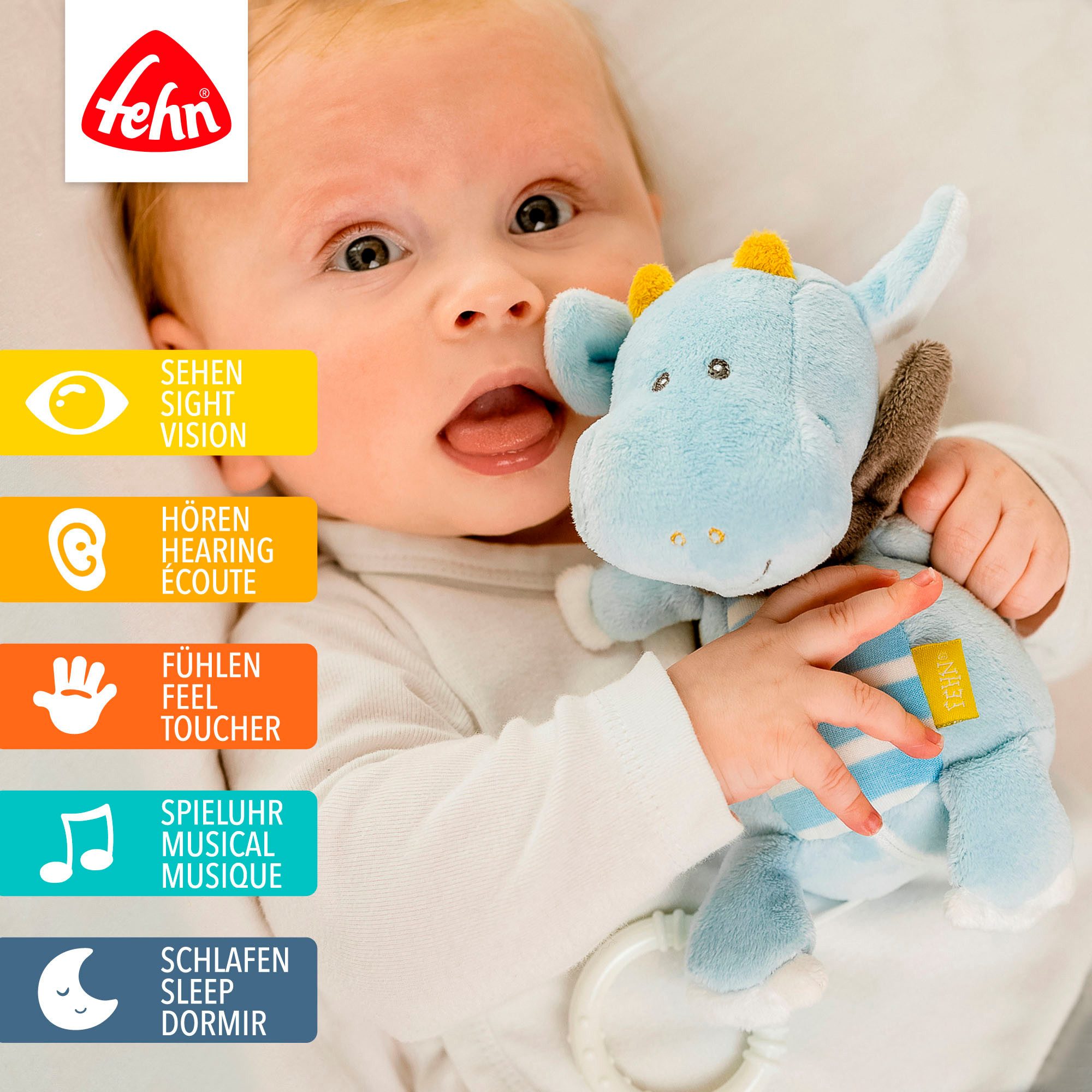 Fehn Spieluhr Little Castle, Drache günstig online kaufen